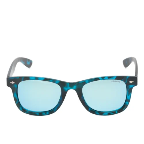 Polaroid tortoiseshell-effect rectangle-frame sunglasses