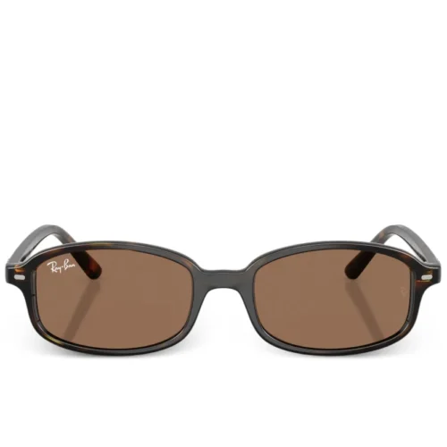 RAY-BAN JUNIOR  havana rectangular-frame sunglasses