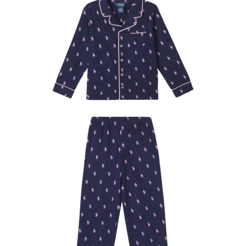 Polo Ralph Lauren Kids Pony cotton jersey pajamas