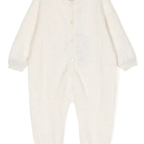 Dolce & Gabbana Kids  patterned-jacquard crew-neck pyjamas