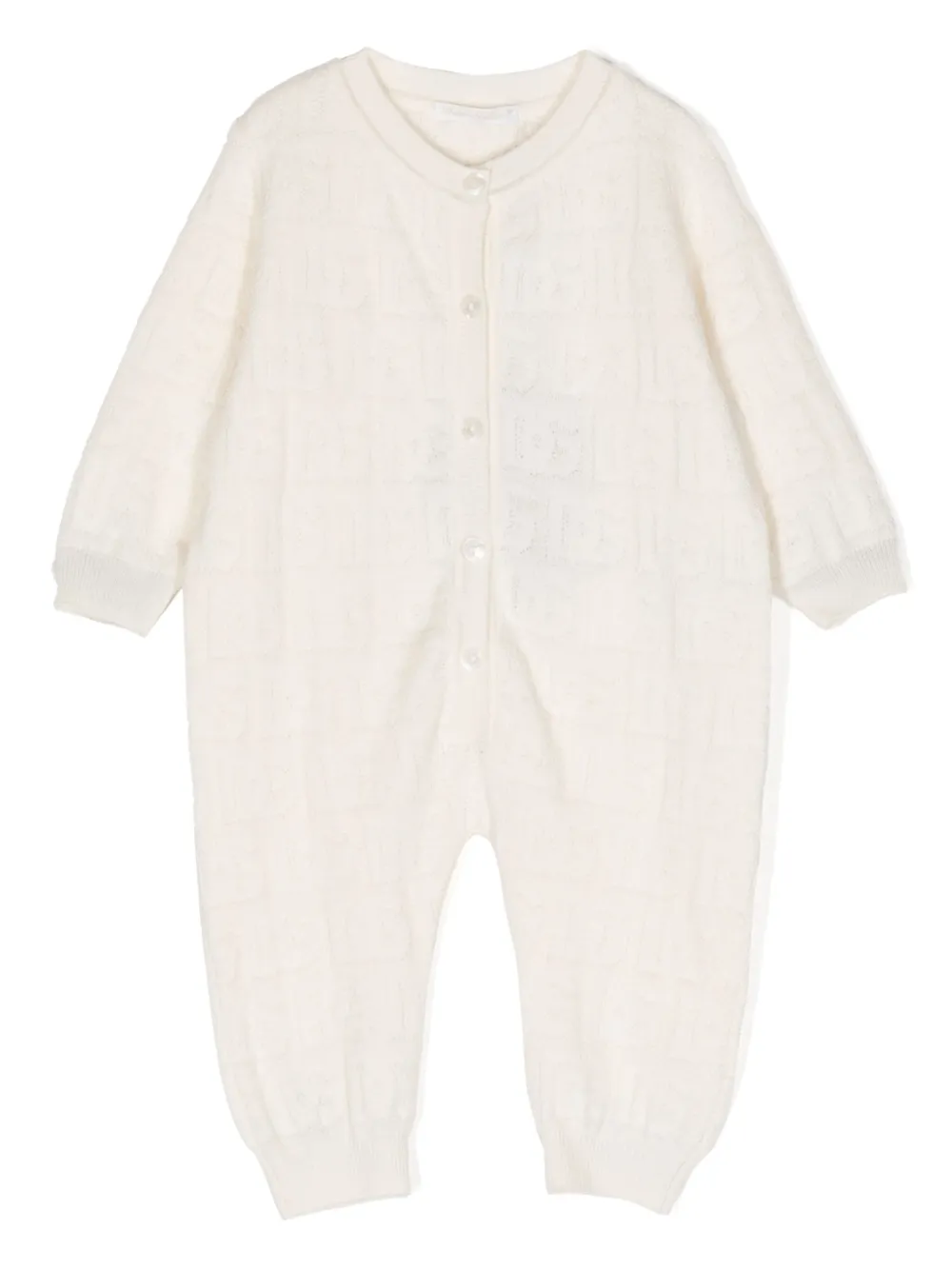 Dolce & Gabbana Kids patterned-jacquard crew-neck pyjamas