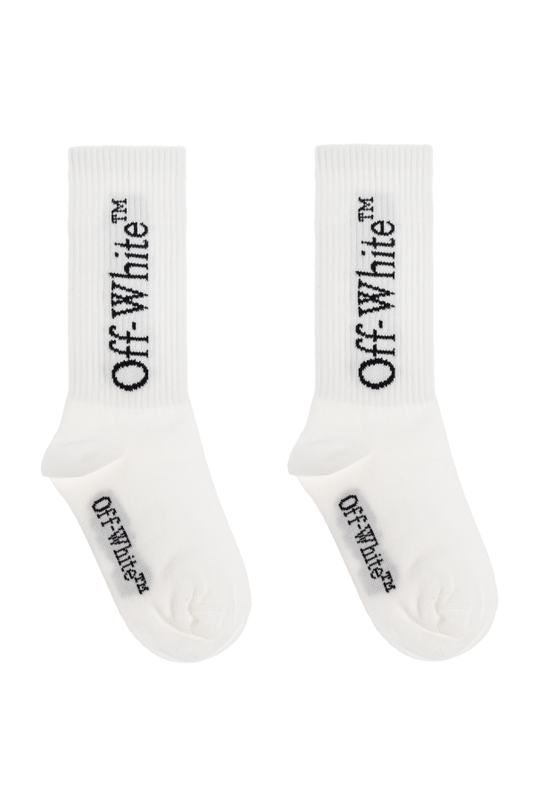 Off-White Kids Off-White Kids WHITE Socks with logo