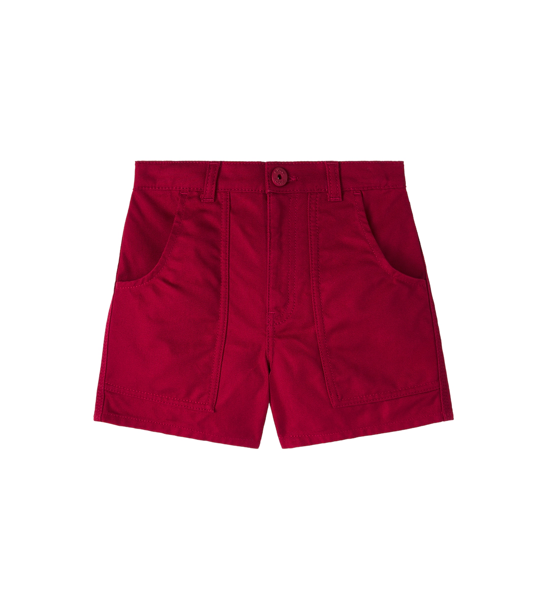 Gucci Kids Web Stripe cotton canvas shorts