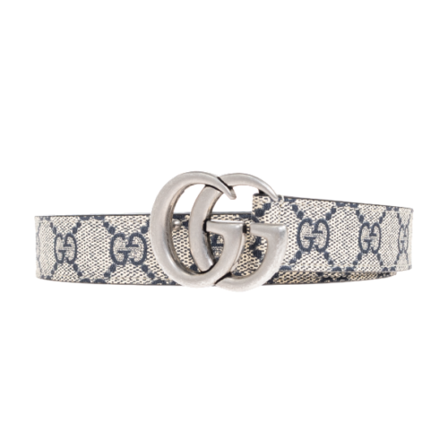 Gucci Kids GREY "GG Supreme" canvas belt