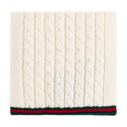 Gucci Kids cream Wool scarf
