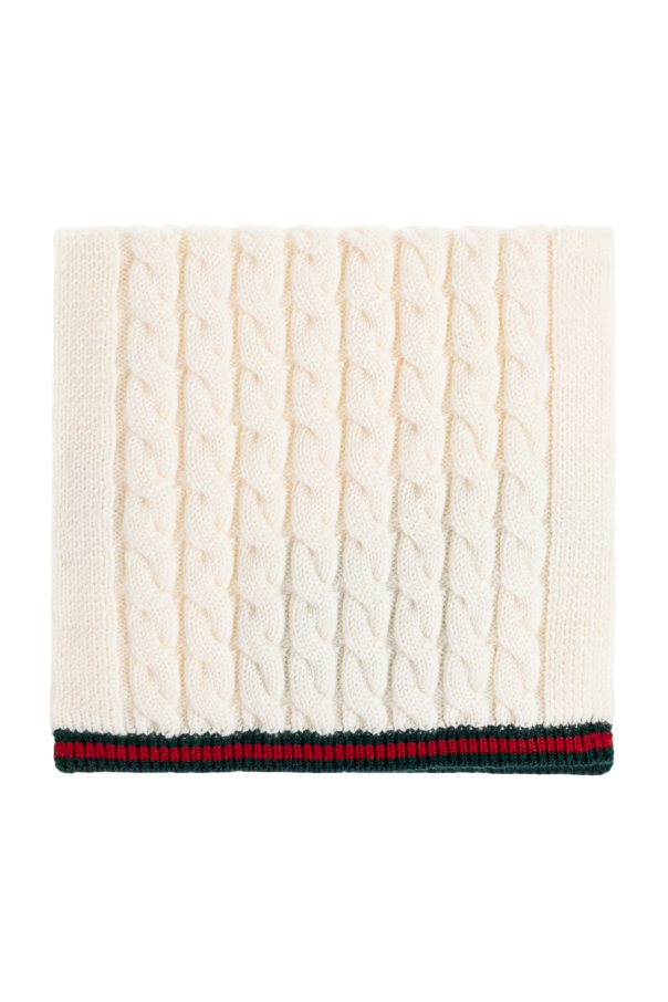 Gucci Kids cream Wool scarf
