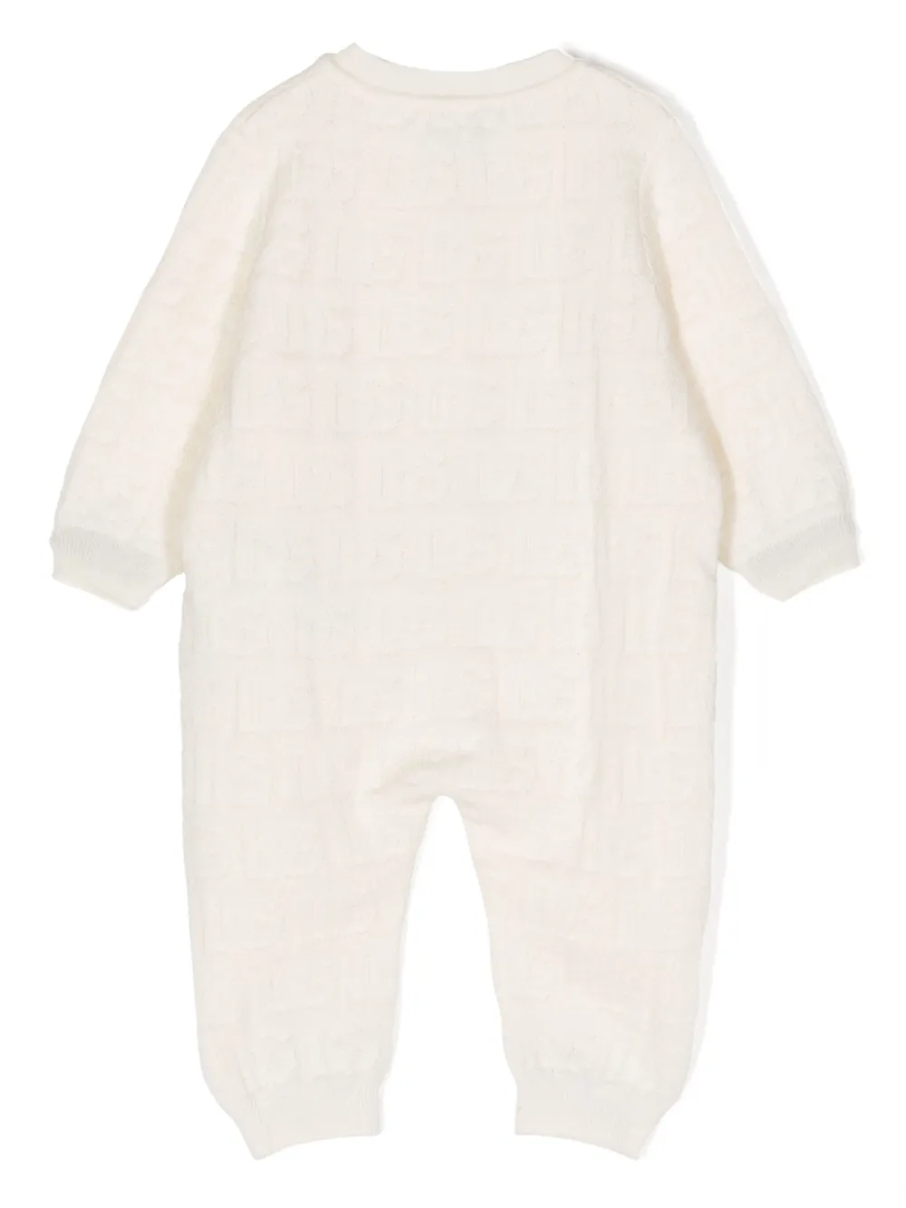 Dolce & Gabbana Kids patterned-jacquard crew-neck pyjamas - Image 2