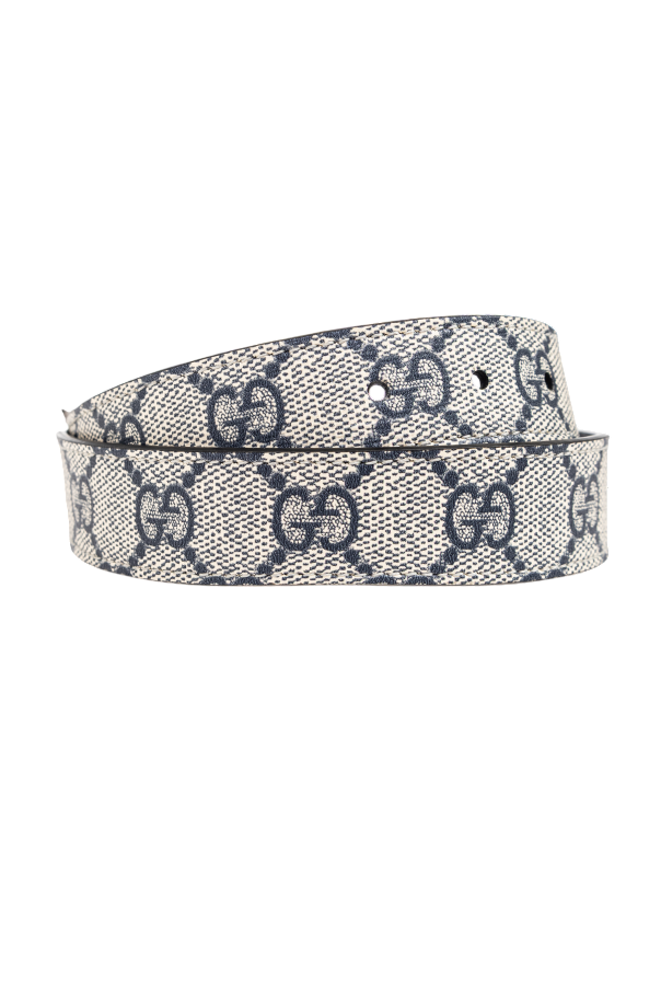 Gucci Kids GREY "GG Supreme" canvas belt - Image 2