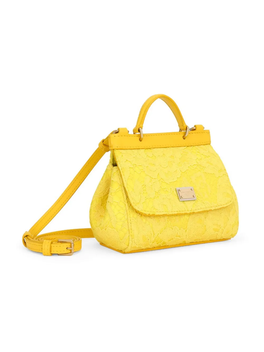 Dolce & Gabbana Kids corded-lace satin tote bag - Image 3