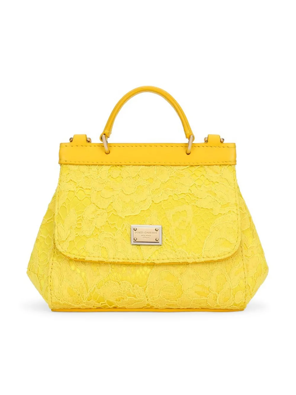 Dolce & Gabbana Kids corded-lace satin tote bag