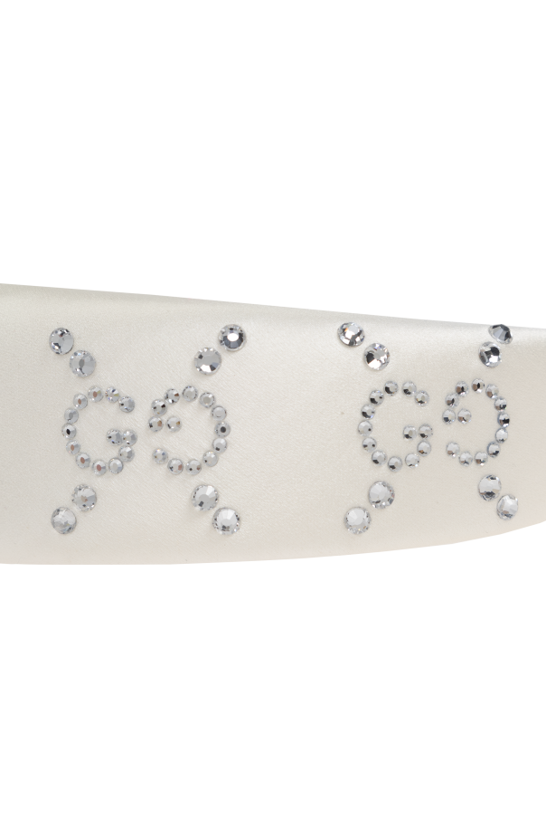 Gucci Kids WHITE Satin headband - Image 4