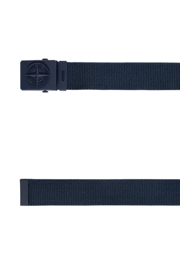 Stone Island Junior NAVY BLUE Belt with logo - Image 4