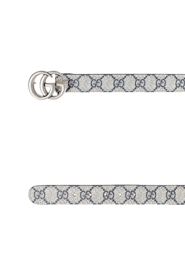 Gucci Kids GREY "GG Supreme" canvas belt - Image 4