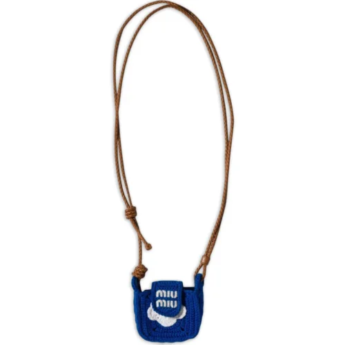 Miu Miu  crochet earbuds pouch