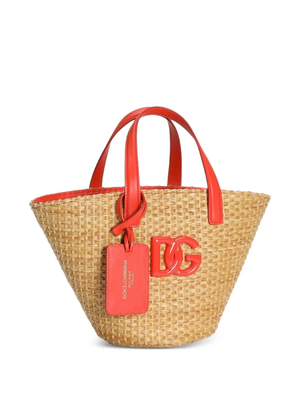 Dolce & Gabbana Kids straw coffa bag - Image 3