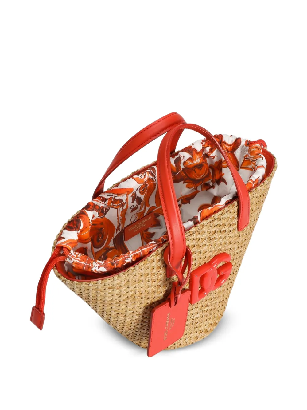 Dolce & Gabbana Kids straw coffa bag - Image 2