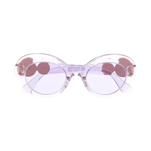 Versace Kids  Medusa-logo transparent sunglasses