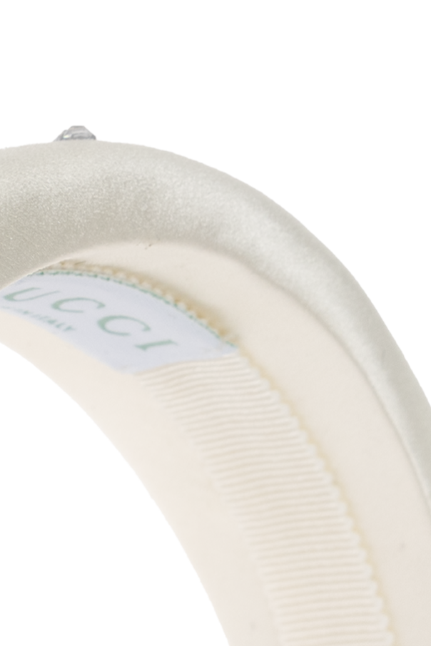 Gucci Kids WHITE Satin headband - Image 3