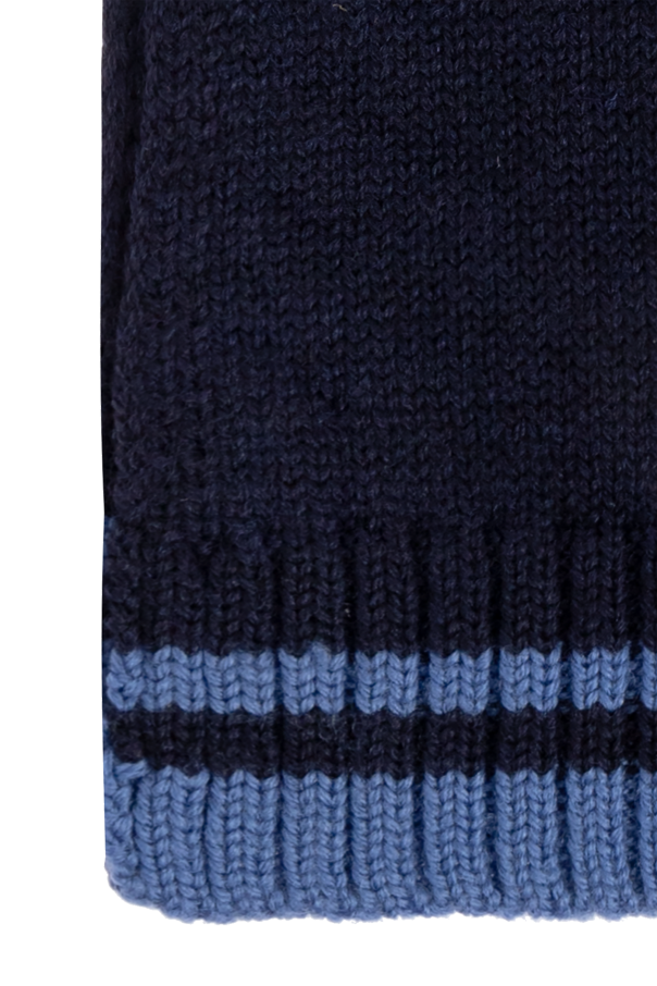 Dolce & Gabbana Kids Dolce & Gabbana Kids NAVY BLUE Scarf with logo - Image 4