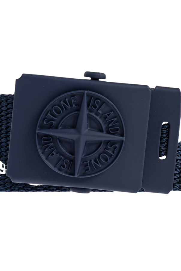 Stone Island Junior NAVY BLUE Belt with logo - Image 3
