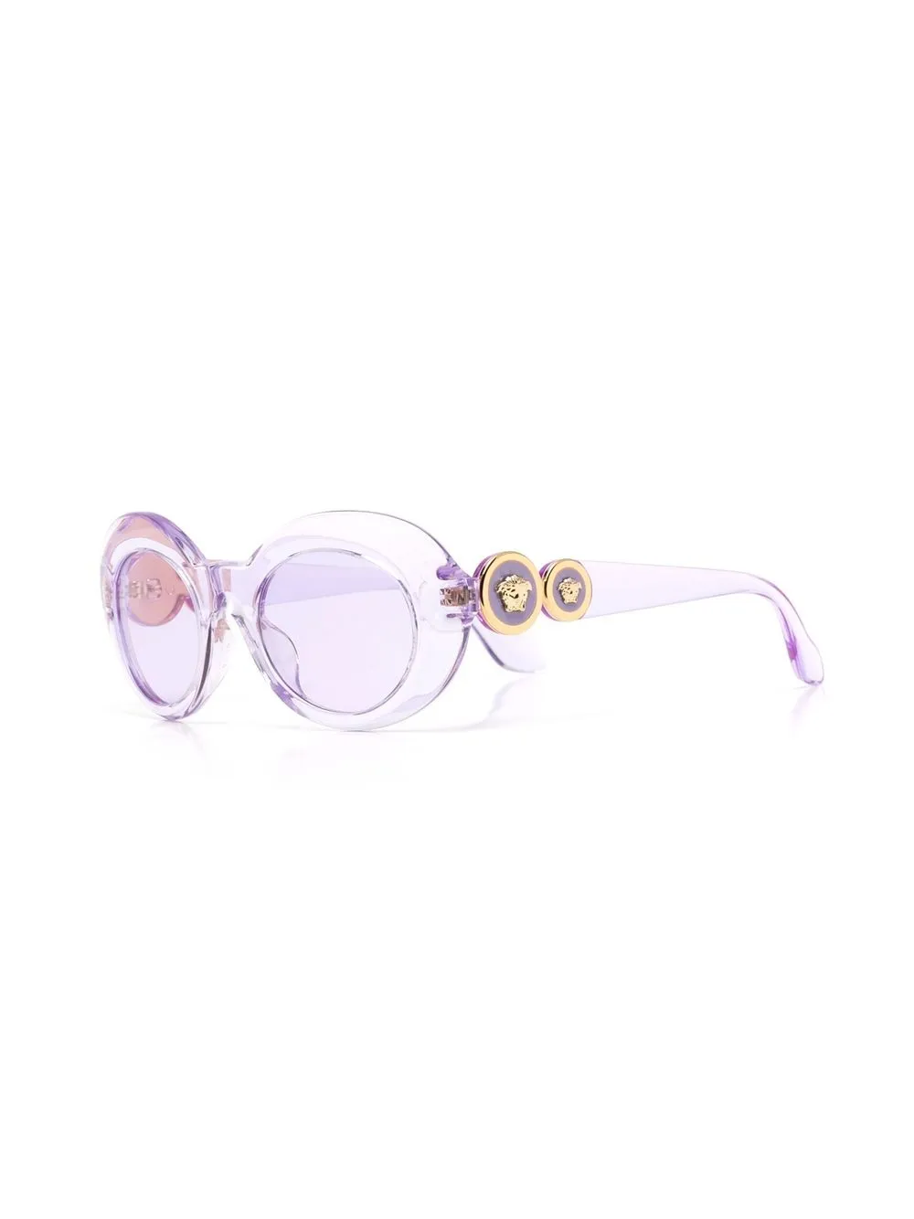Versace Kids Medusa-logo transparent sunglasses - Image 3