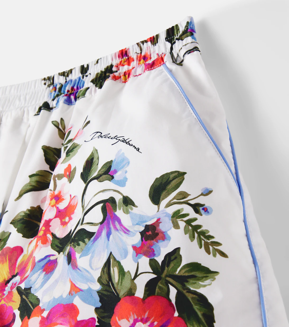 Dolce&Gabbana Kids Floral cotton poplin shorts - Image 2