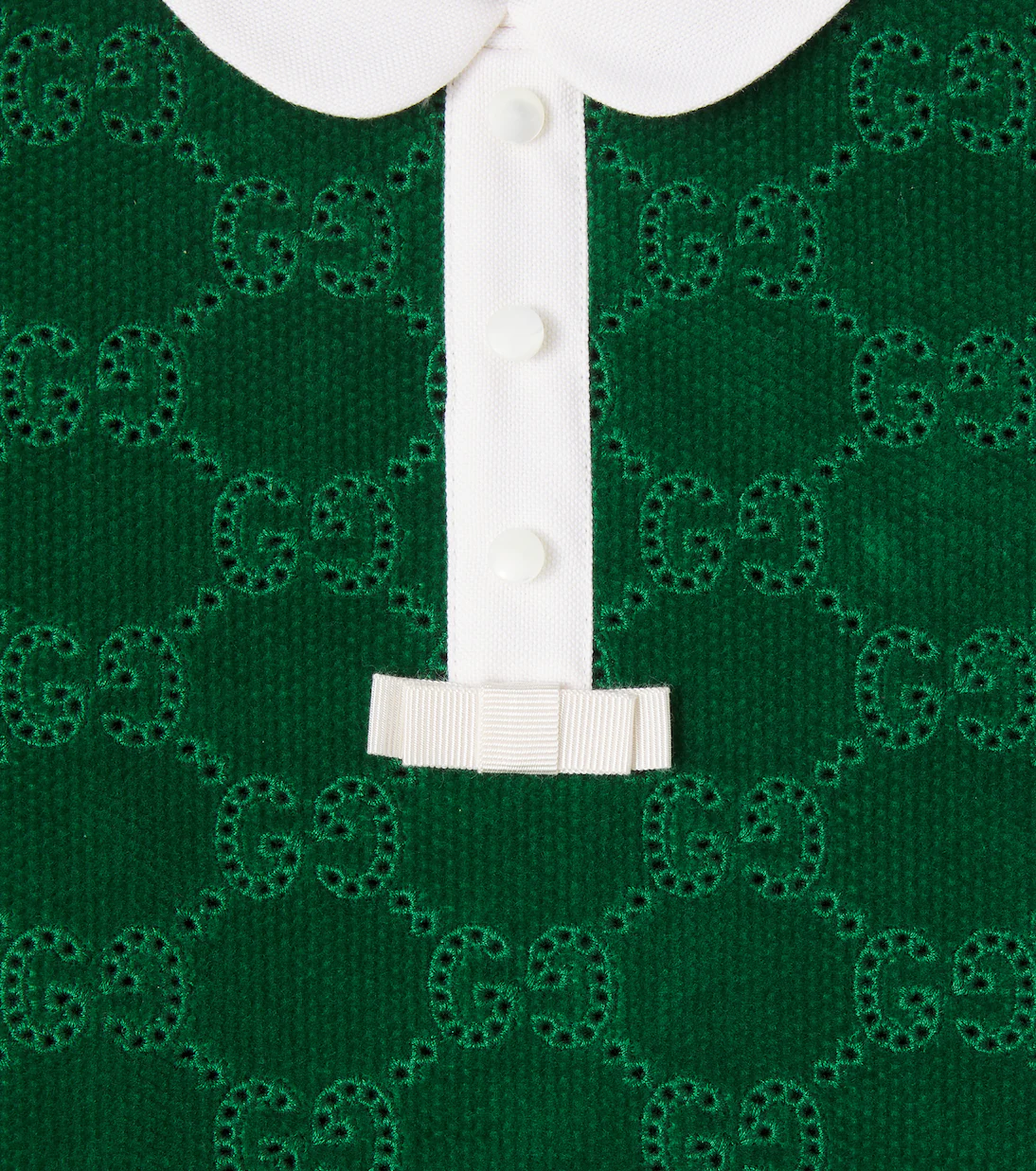 Gucci Kids Baby GG broderie anglaise cotton dress - Image 3