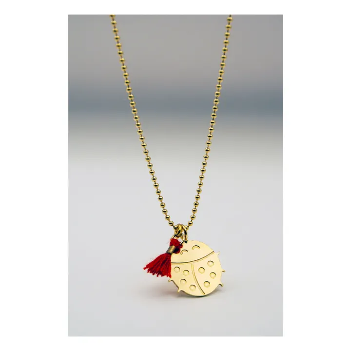 Adorabili Ladybug necklace | Gold - Image 3