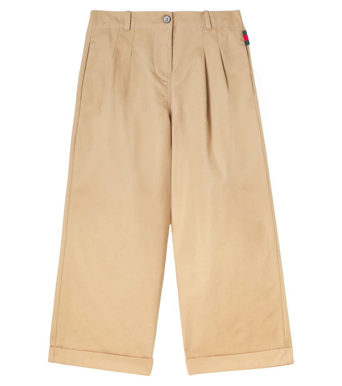 Gucci Kids Web Stripe cotton twill pants
