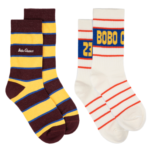 Bobo Choses MULTICOLOUR 2-pack of cotton socks