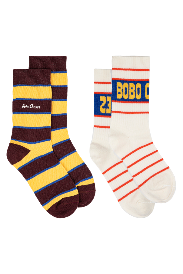 Bobo Choses MULTICOLOUR 2-pack of cotton socks