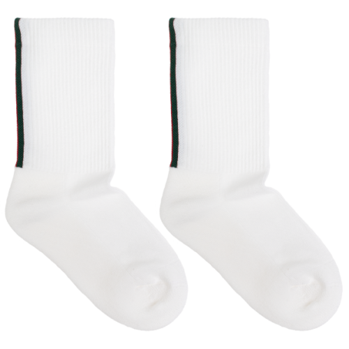 Gucci Kids WHITE Socks with 'Web' stripe motif